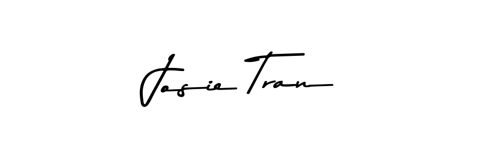 You should practise on your own different ways (Asem Kandis PERSONAL USE) to write your name (Josie Tran) in signature. don't let someone else do it for you. Josie Tran signature style 9 images and pictures png