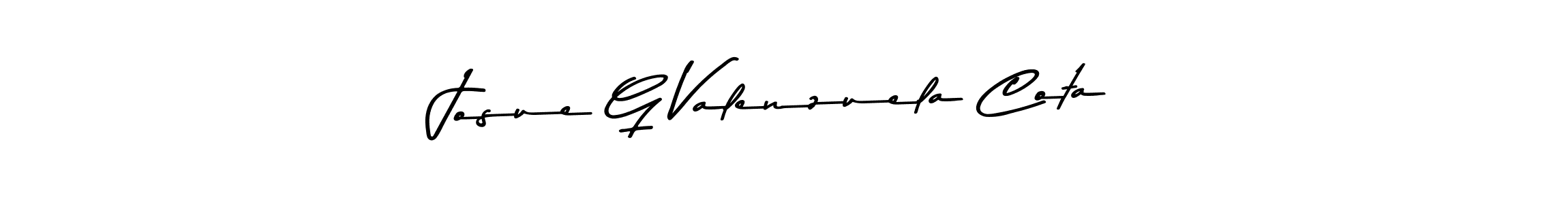 Also we have Josue G Valenzuela Cota name is the best signature style. Create professional handwritten signature collection using Asem Kandis PERSONAL USE autograph style. Josue G Valenzuela Cota signature style 9 images and pictures png