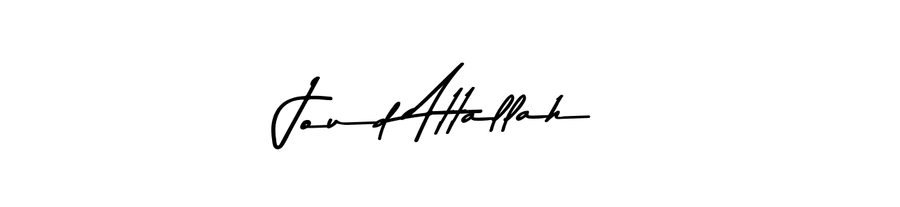 Make a beautiful signature design for name Joud Attallah. With this signature (Asem Kandis PERSONAL USE) style, you can create a handwritten signature for free. Joud Attallah signature style 9 images and pictures png