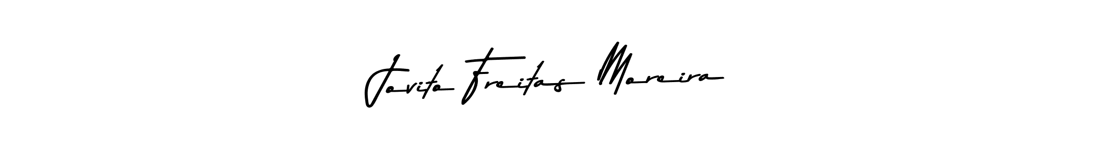 if you are searching for the best signature style for your name Jovito Freitas Moreira. so please give up your signature search. here we have designed multiple signature styles  using Asem Kandis PERSONAL USE. Jovito Freitas Moreira signature style 9 images and pictures png