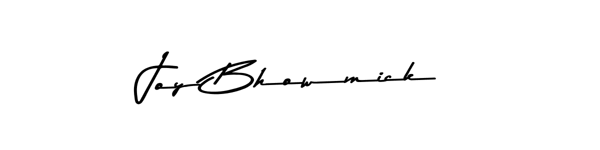 Make a beautiful signature design for name Joy Bhowmick. With this signature (Asem Kandis PERSONAL USE) style, you can create a handwritten signature for free. Joy Bhowmick signature style 9 images and pictures png