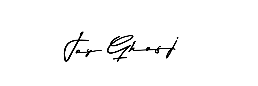 Joy Ghosj stylish signature style. Best Handwritten Sign (Asem Kandis PERSONAL USE) for my name. Handwritten Signature Collection Ideas for my name Joy Ghosj. Joy Ghosj signature style 9 images and pictures png