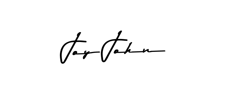How to make Joy John name signature. Use Asem Kandis PERSONAL USE style for creating short signs online. This is the latest handwritten sign. Joy John signature style 9 images and pictures png