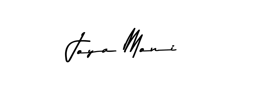 Create a beautiful signature design for name Joya Moni. With this signature (Asem Kandis PERSONAL USE) fonts, you can make a handwritten signature for free. Joya Moni signature style 9 images and pictures png