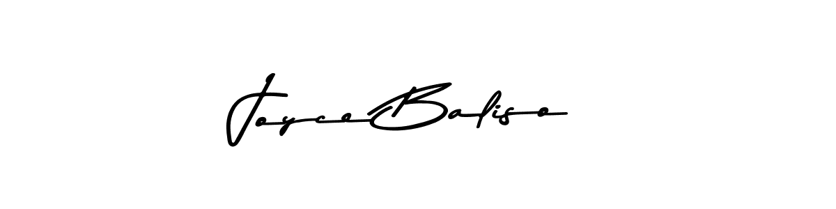 How to make Joyce Baliso name signature. Use Asem Kandis PERSONAL USE style for creating short signs online. This is the latest handwritten sign. Joyce Baliso signature style 9 images and pictures png