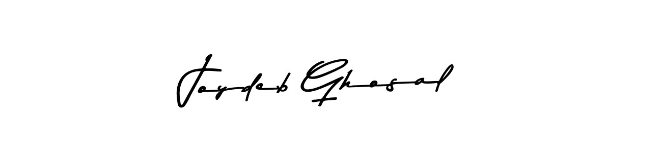 Make a beautiful signature design for name Joydeb Ghosal. With this signature (Asem Kandis PERSONAL USE) style, you can create a handwritten signature for free. Joydeb Ghosal signature style 9 images and pictures png
