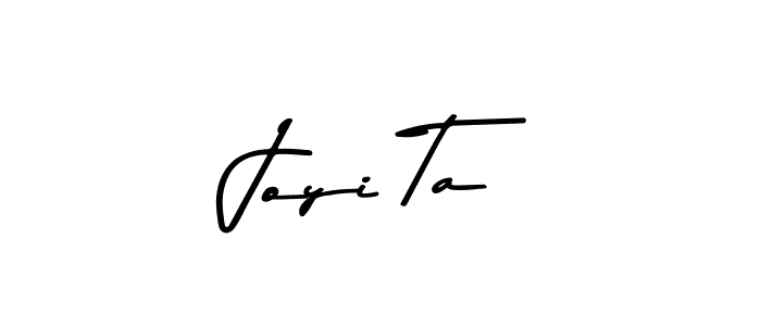 The best way (Asem Kandis PERSONAL USE) to make a short signature is to pick only two or three words in your name. The name Joyi Ta include a total of six letters. For converting this name. Joyi Ta signature style 9 images and pictures png