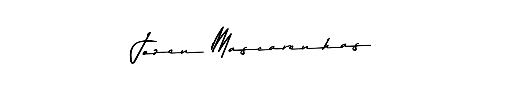 You can use this online signature creator to create a handwritten signature for the name Jozen Mascarenhas. This is the best online autograph maker. Jozen Mascarenhas signature style 9 images and pictures png