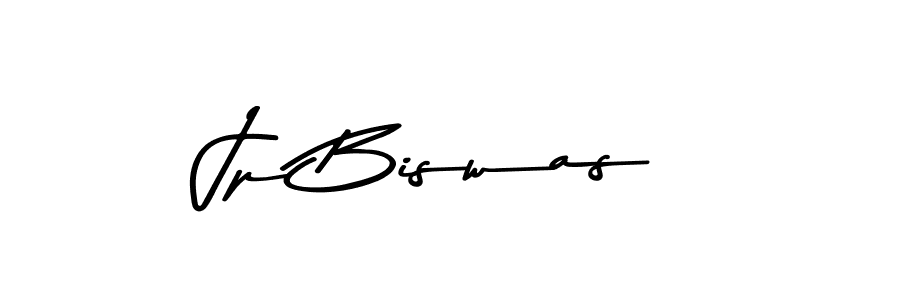 How to make Jp Biswas name signature. Use Asem Kandis PERSONAL USE style for creating short signs online. This is the latest handwritten sign. Jp Biswas signature style 9 images and pictures png