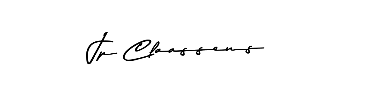 How to make Jp Claassens name signature. Use Asem Kandis PERSONAL USE style for creating short signs online. This is the latest handwritten sign. Jp Claassens signature style 9 images and pictures png