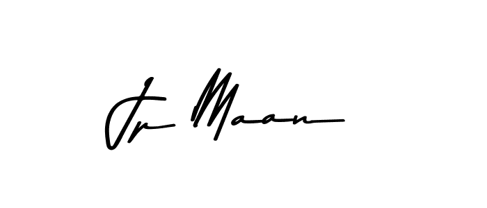 How to make Jp Maan name signature. Use Asem Kandis PERSONAL USE style for creating short signs online. This is the latest handwritten sign. Jp Maan signature style 9 images and pictures png