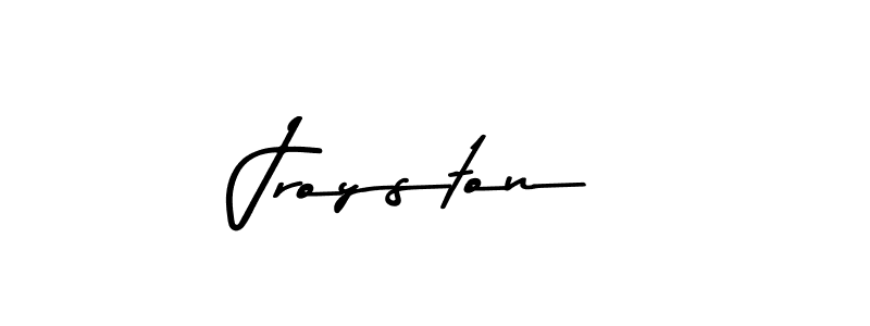 How to make Jroyston name signature. Use Asem Kandis PERSONAL USE style for creating short signs online. This is the latest handwritten sign. Jroyston signature style 9 images and pictures png