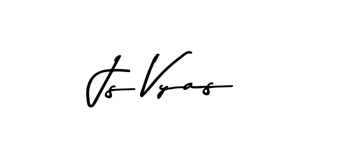 Make a beautiful signature design for name Js Vyas. With this signature (Asem Kandis PERSONAL USE) style, you can create a handwritten signature for free. Js Vyas signature style 9 images and pictures png