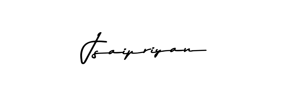 The best way (Asem Kandis PERSONAL USE) to make a short signature is to pick only two or three words in your name. The name Jsaipriyan include a total of six letters. For converting this name. Jsaipriyan signature style 9 images and pictures png