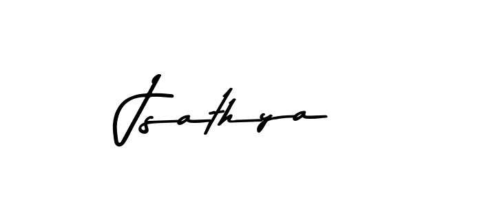 Create a beautiful signature design for name Jsathya. With this signature (Asem Kandis PERSONAL USE) fonts, you can make a handwritten signature for free. Jsathya signature style 9 images and pictures png