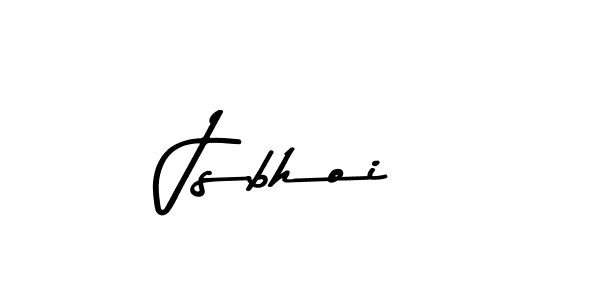 Create a beautiful signature design for name Jsbhoi. With this signature (Asem Kandis PERSONAL USE) fonts, you can make a handwritten signature for free. Jsbhoi signature style 9 images and pictures png