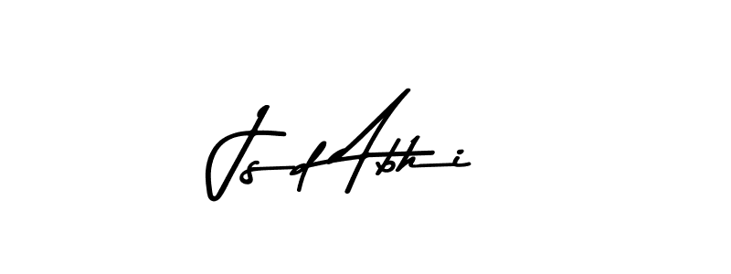 You should practise on your own different ways (Asem Kandis PERSONAL USE) to write your name (Jsd Abhi) in signature. don't let someone else do it for you. Jsd Abhi signature style 9 images and pictures png