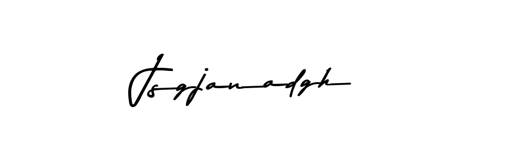 if you are searching for the best signature style for your name Jsgjanadgh. so please give up your signature search. here we have designed multiple signature styles  using Asem Kandis PERSONAL USE. Jsgjanadgh signature style 9 images and pictures png
