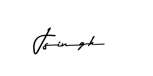 Create a beautiful signature design for name Jsingh. With this signature (Asem Kandis PERSONAL USE) fonts, you can make a handwritten signature for free. Jsingh signature style 9 images and pictures png