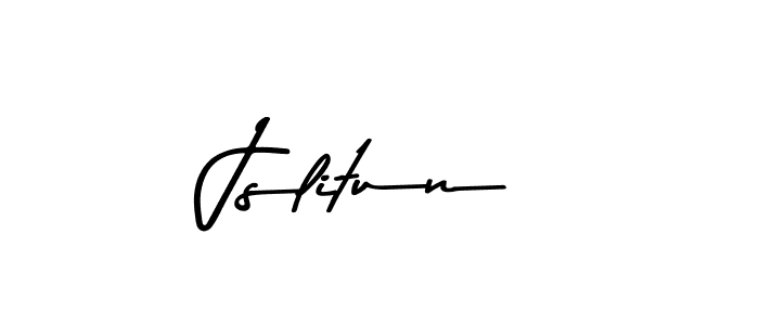 Use a signature maker to create a handwritten signature online. With this signature software, you can design (Asem Kandis PERSONAL USE) your own signature for name Jslitun. Jslitun signature style 9 images and pictures png