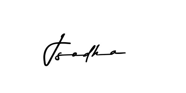 How to make Jsodha name signature. Use Asem Kandis PERSONAL USE style for creating short signs online. This is the latest handwritten sign. Jsodha signature style 9 images and pictures png