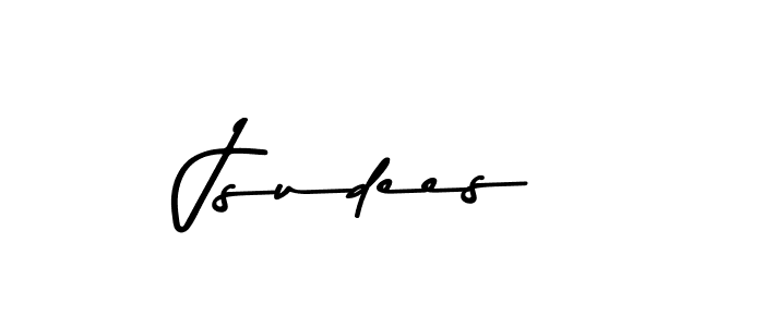 Make a beautiful signature design for name Jsudees. With this signature (Asem Kandis PERSONAL USE) style, you can create a handwritten signature for free. Jsudees signature style 9 images and pictures png