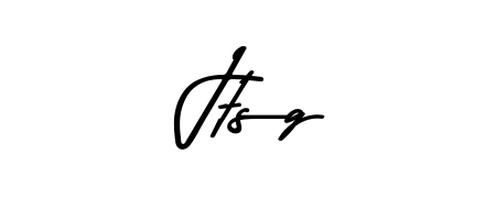 Personalize your online presence with Jtsg signature rendered in elegant Asem Kandis PERSONAL USE font. Great for website footers and blogs. Jtsg signature style 9 images and pictures png