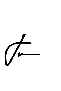 Create a beautiful signature design for name Ju. With this signature (Asem Kandis PERSONAL USE) fonts, you can make a handwritten signature for free. Ju signature style 9 images and pictures png