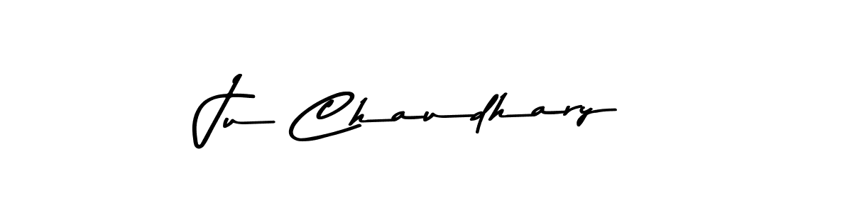 How to make Ju Chaudhary signature? Asem Kandis PERSONAL USE is a professional autograph style. Create handwritten signature for Ju Chaudhary name. Ju Chaudhary signature style 9 images and pictures png
