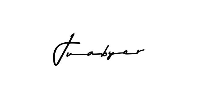 The best way (Asem Kandis PERSONAL USE) to make a short signature is to pick only two or three words in your name. The name Juabyer include a total of six letters. For converting this name. Juabyer signature style 9 images and pictures png