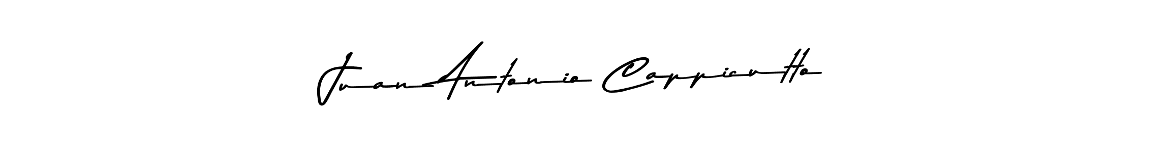 Create a beautiful signature design for name Juan Antonio Cappicutto. With this signature (Asem Kandis PERSONAL USE) fonts, you can make a handwritten signature for free. Juan Antonio Cappicutto signature style 9 images and pictures png