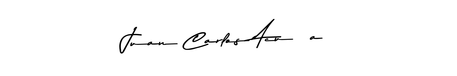 Design your own signature with our free online signature maker. With this signature software, you can create a handwritten (Asem Kandis PERSONAL USE) signature for name Juan Carlos Acuña. Juan Carlos Acuña signature style 9 images and pictures png