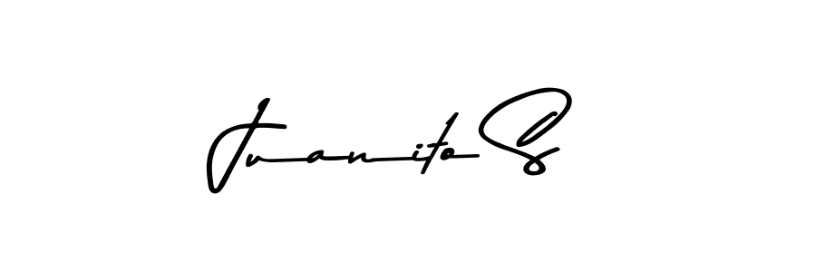 Create a beautiful signature design for name Juanito S. With this signature (Asem Kandis PERSONAL USE) fonts, you can make a handwritten signature for free. Juanito S signature style 9 images and pictures png