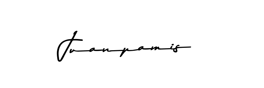 The best way (Asem Kandis PERSONAL USE) to make a short signature is to pick only two or three words in your name. The name Juanpamis include a total of six letters. For converting this name. Juanpamis signature style 9 images and pictures png