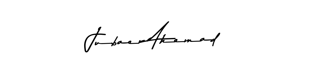 How to make Jubaer Ahemad name signature. Use Asem Kandis PERSONAL USE style for creating short signs online. This is the latest handwritten sign. Jubaer Ahemad signature style 9 images and pictures png