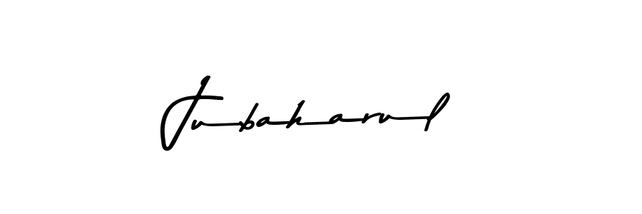 The best way (Asem Kandis PERSONAL USE) to make a short signature is to pick only two or three words in your name. The name Jubaharul include a total of six letters. For converting this name. Jubaharul signature style 9 images and pictures png