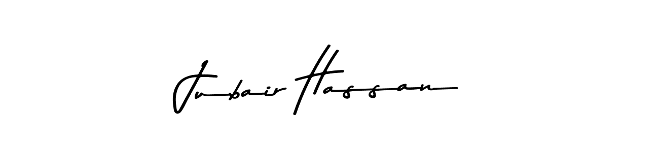Use a signature maker to create a handwritten signature online. With this signature software, you can design (Asem Kandis PERSONAL USE) your own signature for name Jubair Hassan. Jubair Hassan signature style 9 images and pictures png