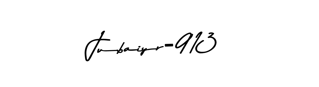 The best way (Asem Kandis PERSONAL USE) to make a short signature is to pick only two or three words in your name. The name Jubaiyr-913 include a total of six letters. For converting this name. Jubaiyr-913 signature style 9 images and pictures png