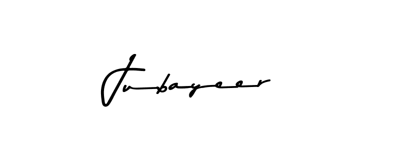 Make a beautiful signature design for name Jubayeer. With this signature (Asem Kandis PERSONAL USE) style, you can create a handwritten signature for free. Jubayeer signature style 9 images and pictures png