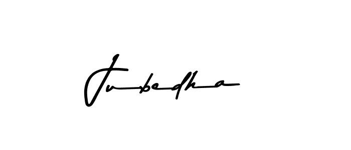 Make a beautiful signature design for name Jubedha. Use this online signature maker to create a handwritten signature for free. Jubedha signature style 9 images and pictures png