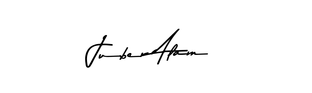 You should practise on your own different ways (Asem Kandis PERSONAL USE) to write your name (Juber Alam) in signature. don't let someone else do it for you. Juber Alam signature style 9 images and pictures png