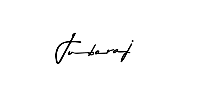 How to make Juboraj name signature. Use Asem Kandis PERSONAL USE style for creating short signs online. This is the latest handwritten sign. Juboraj signature style 9 images and pictures png