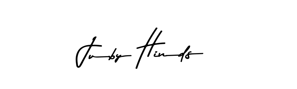 Here are the top 10 professional signature styles for the name Juby Hinds. These are the best autograph styles you can use for your name. Juby Hinds signature style 9 images and pictures png