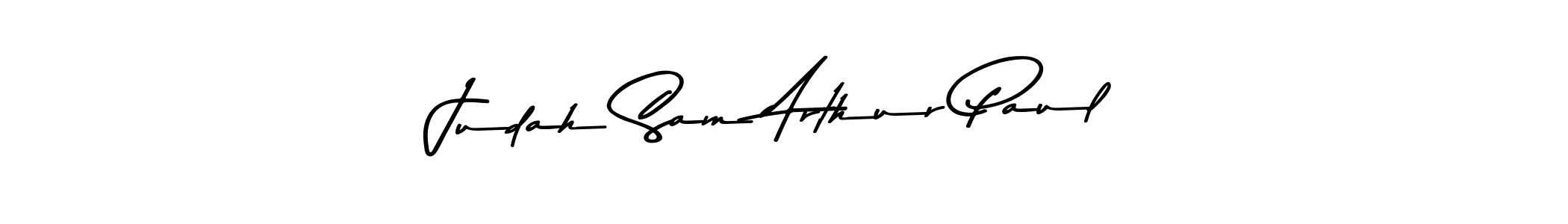 Check out images of Autograph of Judah Sam Arthur Paul name. Actor Judah Sam Arthur Paul Signature Style. Asem Kandis PERSONAL USE is a professional sign style online. Judah Sam Arthur Paul signature style 9 images and pictures png