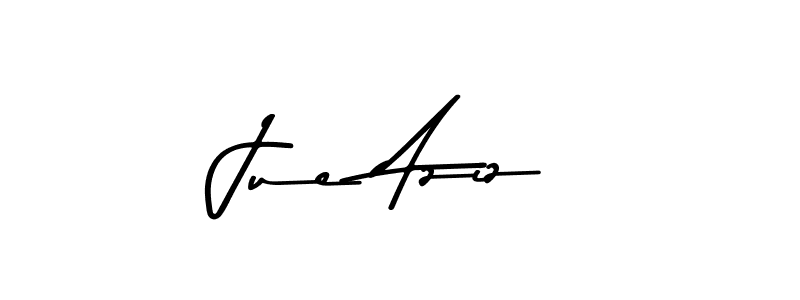 Create a beautiful signature design for name Jue Aziz. With this signature (Asem Kandis PERSONAL USE) fonts, you can make a handwritten signature for free. Jue Aziz signature style 9 images and pictures png