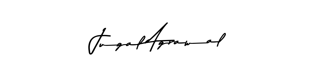 Jugal Agrawal stylish signature style. Best Handwritten Sign (Asem Kandis PERSONAL USE) for my name. Handwritten Signature Collection Ideas for my name Jugal Agrawal. Jugal Agrawal signature style 9 images and pictures png