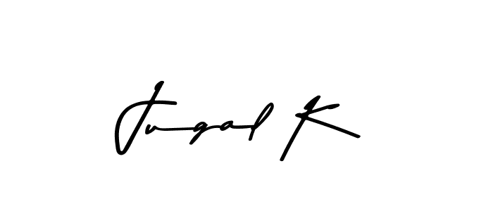 How to make Jugal K signature? Asem Kandis PERSONAL USE is a professional autograph style. Create handwritten signature for Jugal K name. Jugal K signature style 9 images and pictures png