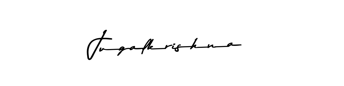 Design your own signature with our free online signature maker. With this signature software, you can create a handwritten (Asem Kandis PERSONAL USE) signature for name Jugalkrishna. Jugalkrishna signature style 9 images and pictures png