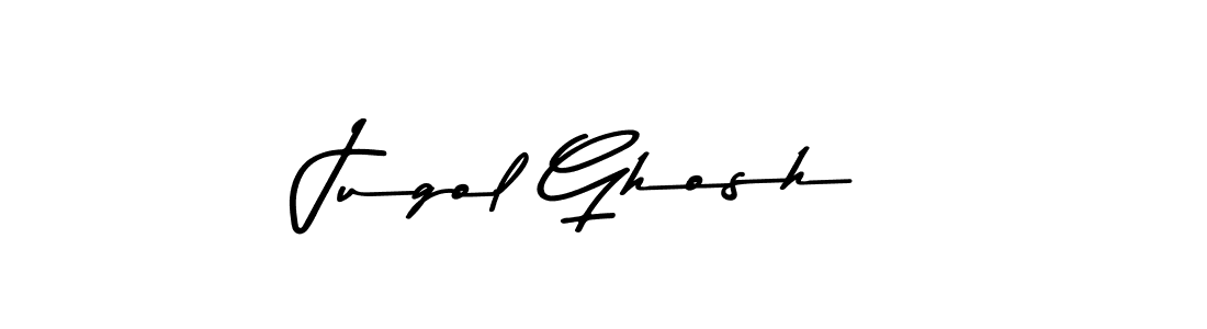 Design your own signature with our free online signature maker. With this signature software, you can create a handwritten (Asem Kandis PERSONAL USE) signature for name Jugol Ghosh. Jugol Ghosh signature style 9 images and pictures png