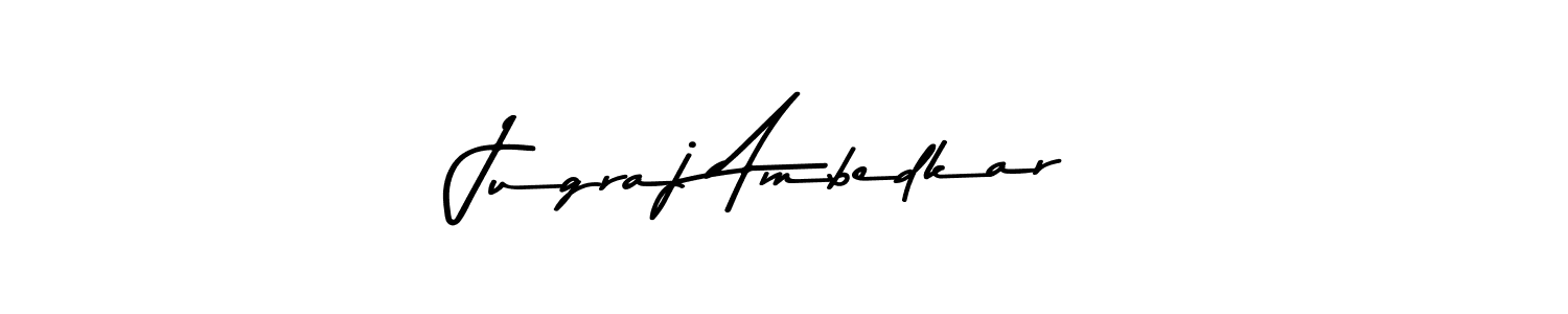 Make a beautiful signature design for name Jugraj Ambedkar. With this signature (Asem Kandis PERSONAL USE) style, you can create a handwritten signature for free. Jugraj Ambedkar signature style 9 images and pictures png